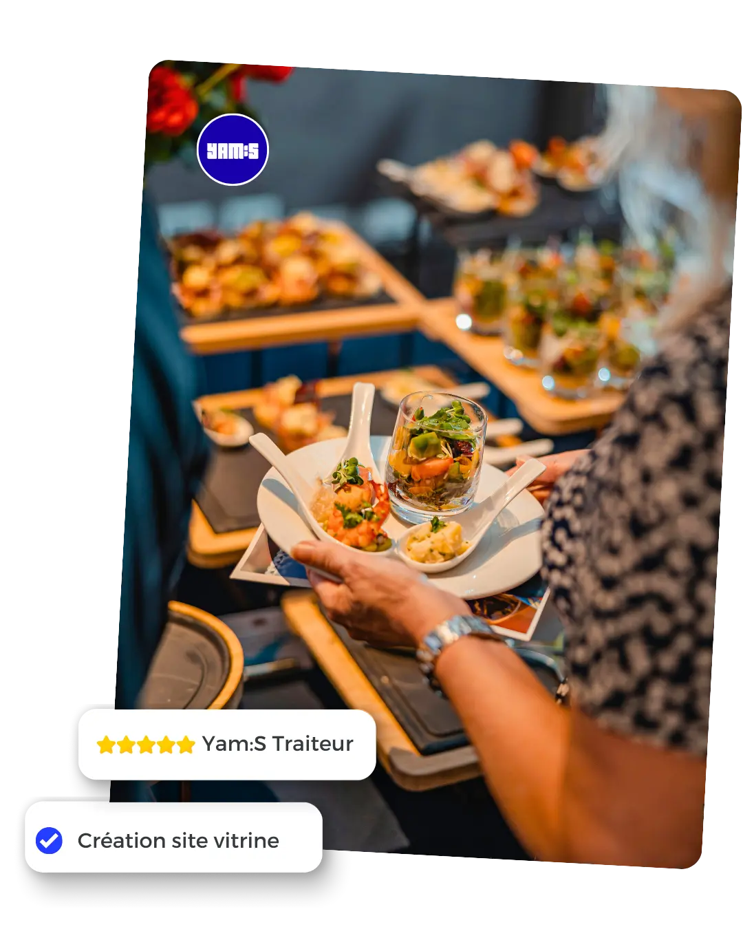 création site internet yams traiteur
